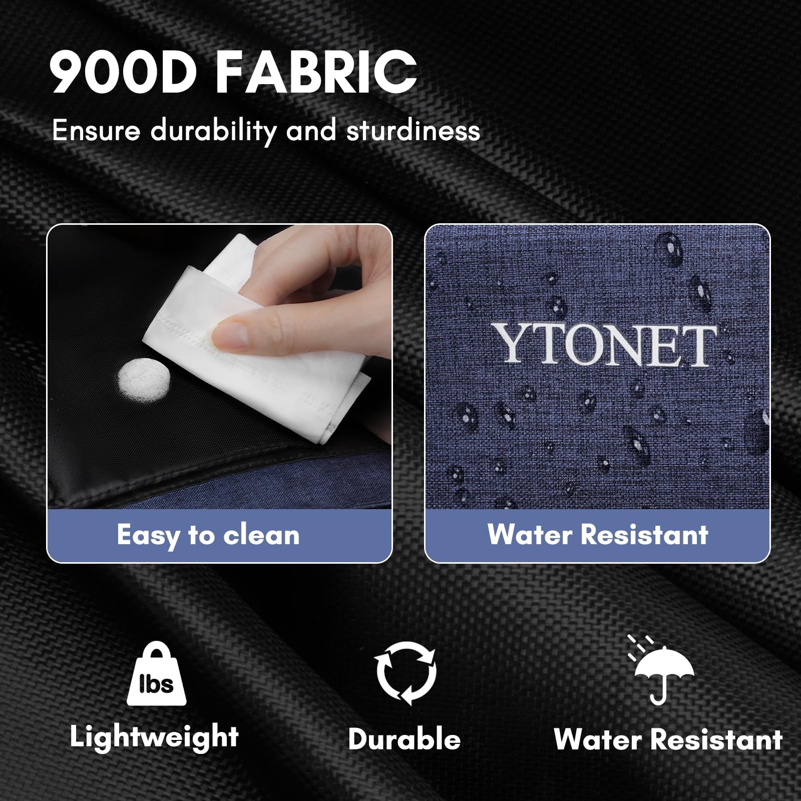 Ytonet Wearable Cleaning Caddy Bag, Large Supplies Large, Blue