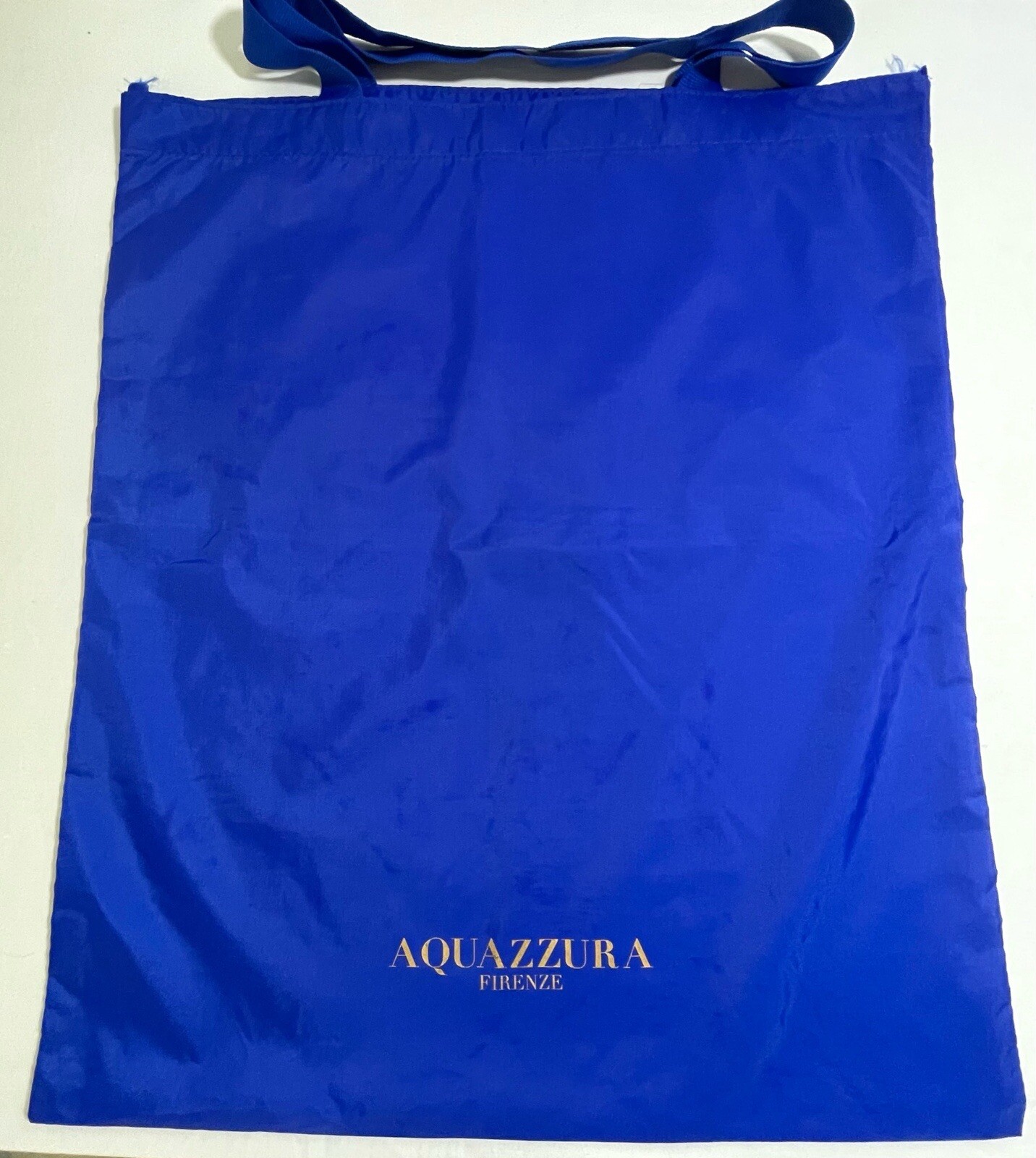 Aquazzura Reusable Shopping Bag Blue Nylon 18.5″ x 15.5