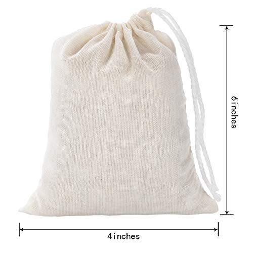 Tatuo 50 Pieces 4 x 6 Inches Muslin 4 x 6 (Pack of 50), natural color