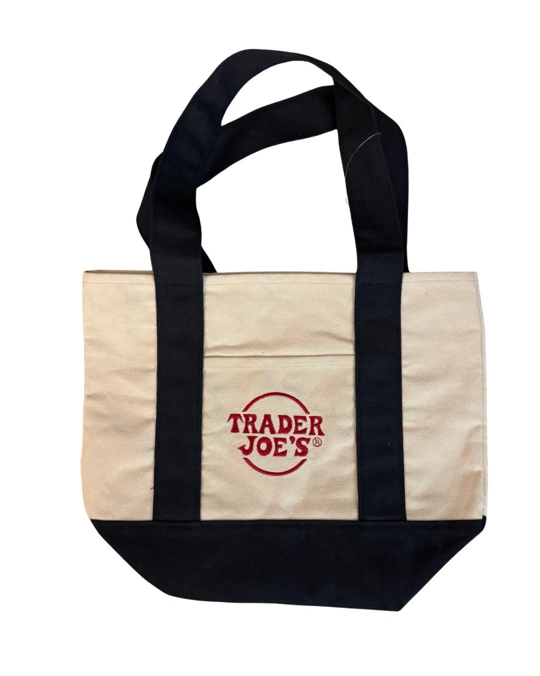 Trader Joe’s Mini Canvas Tote Bag Set Of 4 Blue Green Yellow Red Brand New 2025
