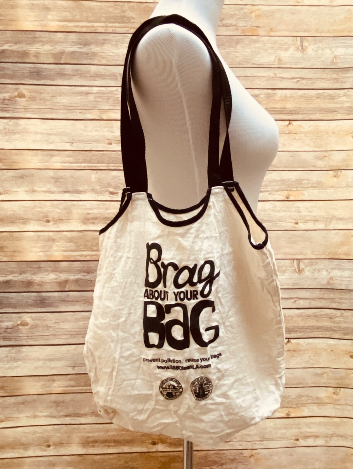 Tote Bag Canvas Shop Double Handle Farmer’s Market Store Eco Earthy Sack c