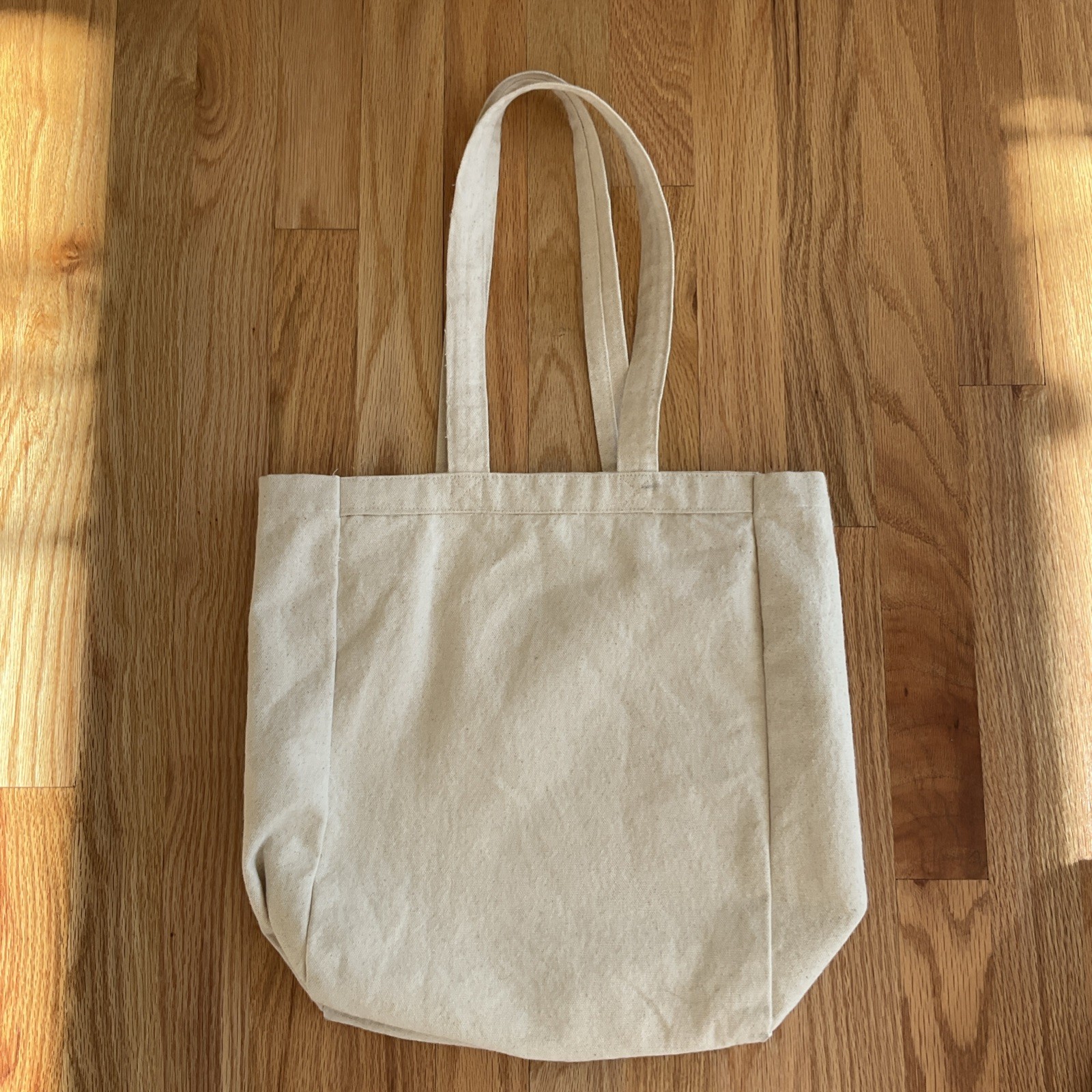 Chicago Canvas Tote Bag Reusable Eco-Friendly Beige Chicago Flag Shopping Bag