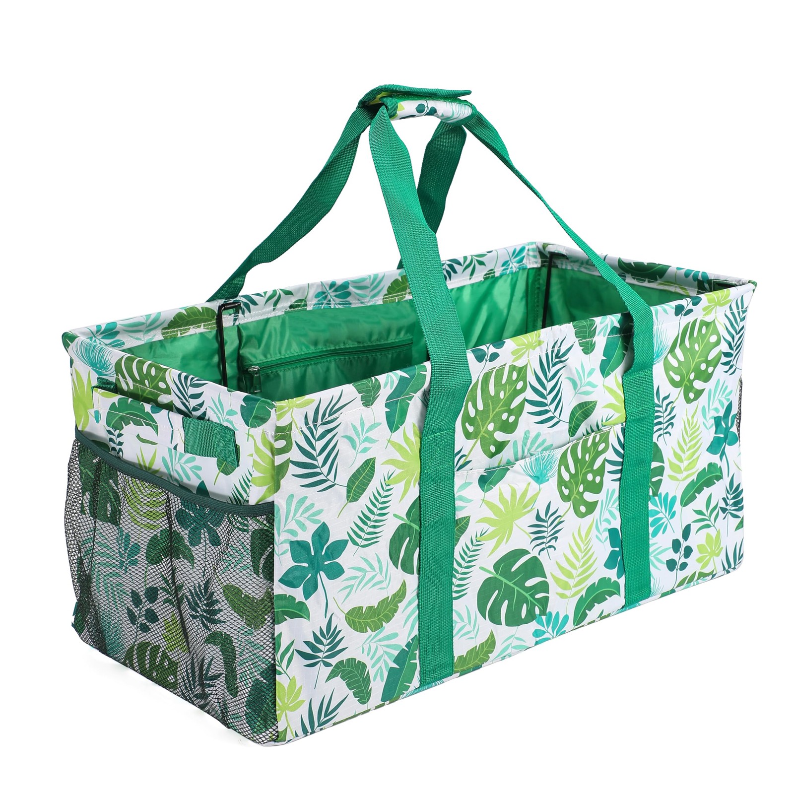 Day Extra Large Utility Tote Bag, Reusable X-Large, Leaves-green