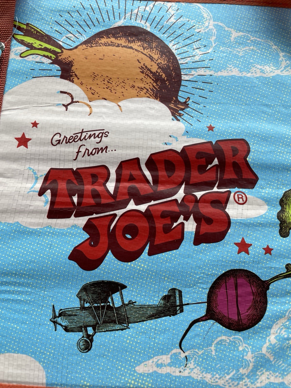 Trader Joe’s Stand-Up Collapsible Tote Bag NEW Moon & Sky Limited Edition X2