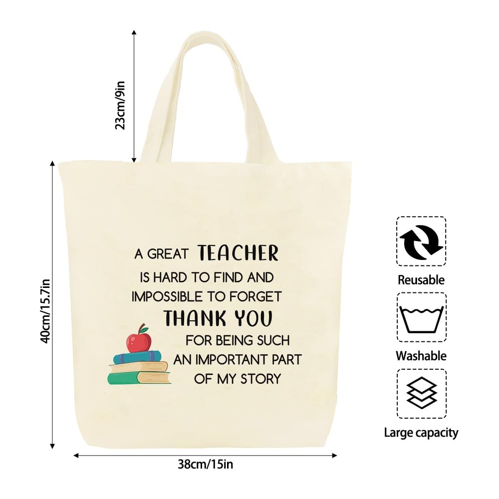 Teacher Appreciation Gifts Tote Bag End Of Year Thank You Graduation Retirement