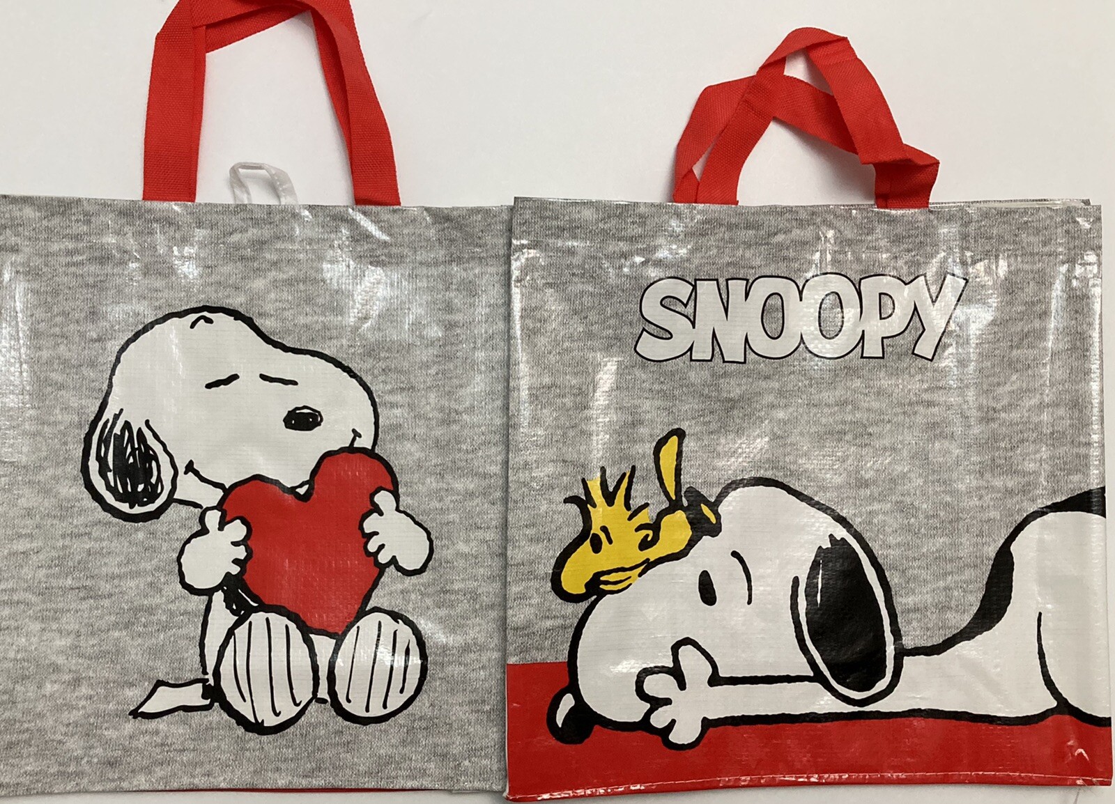 Tesco Snoopy Woodstock Valentines Tote Bag Dog Love Heart Charles Schultz New