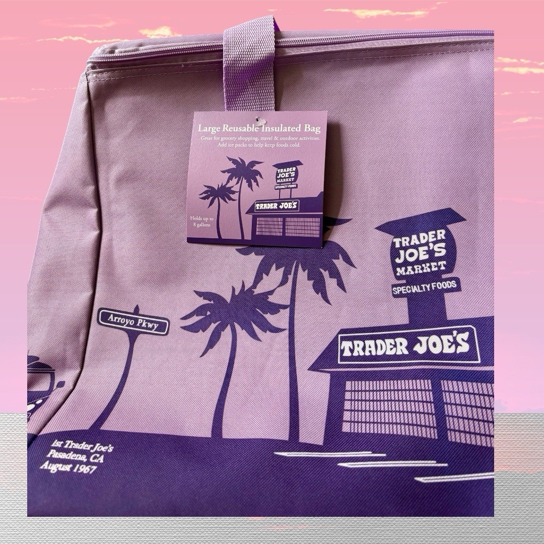 Trader Joe’s Large 8 Gallon Reusable Insulated Lavender Limited Edition Bag