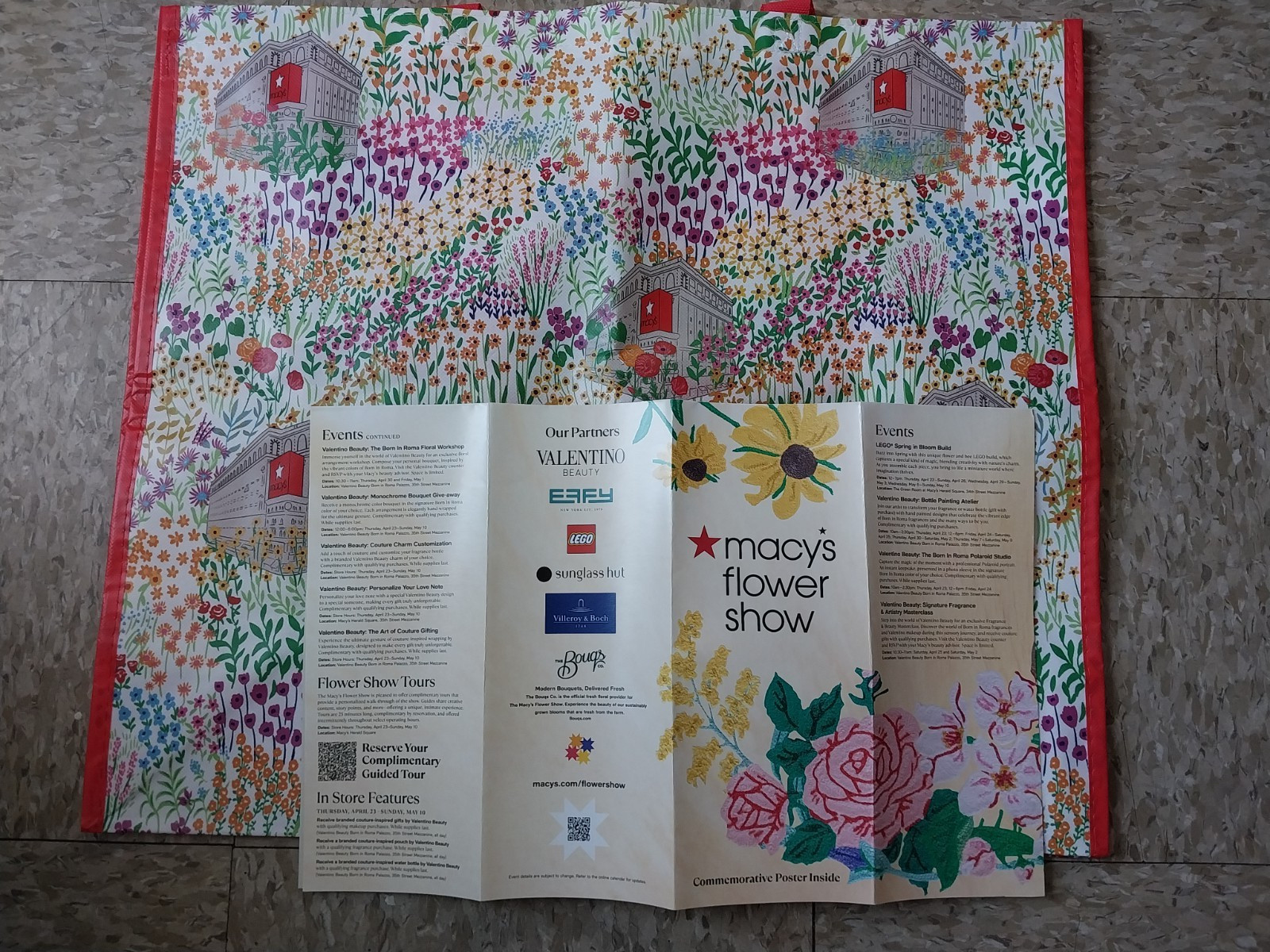 Limited Macy’s Flower Show Herald Square Tote Bag, Macy’s and Booklet
