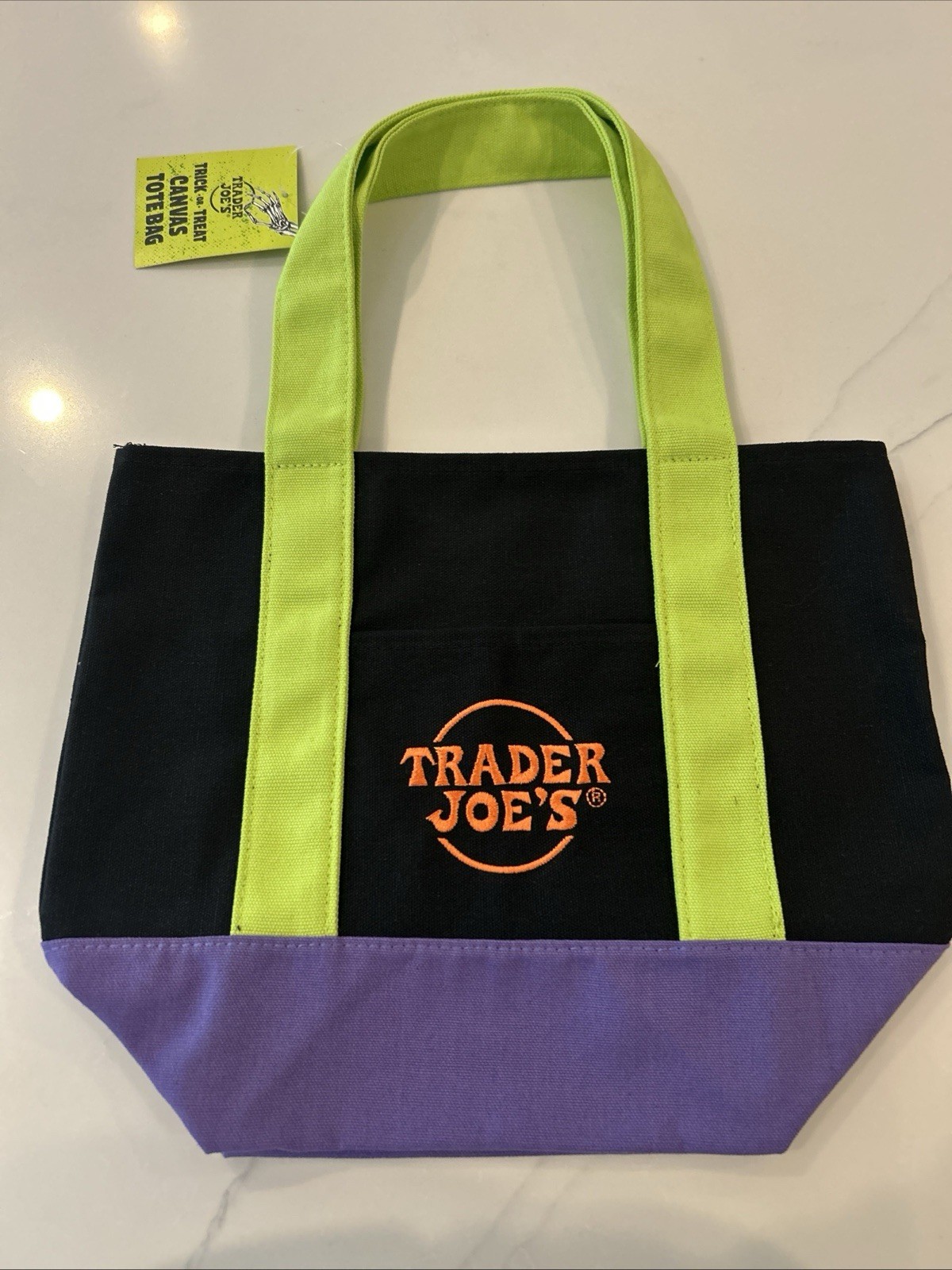 Orange, Black, And Green Trader Joe’s. Halloween Tote Bag Limited Edition 2025