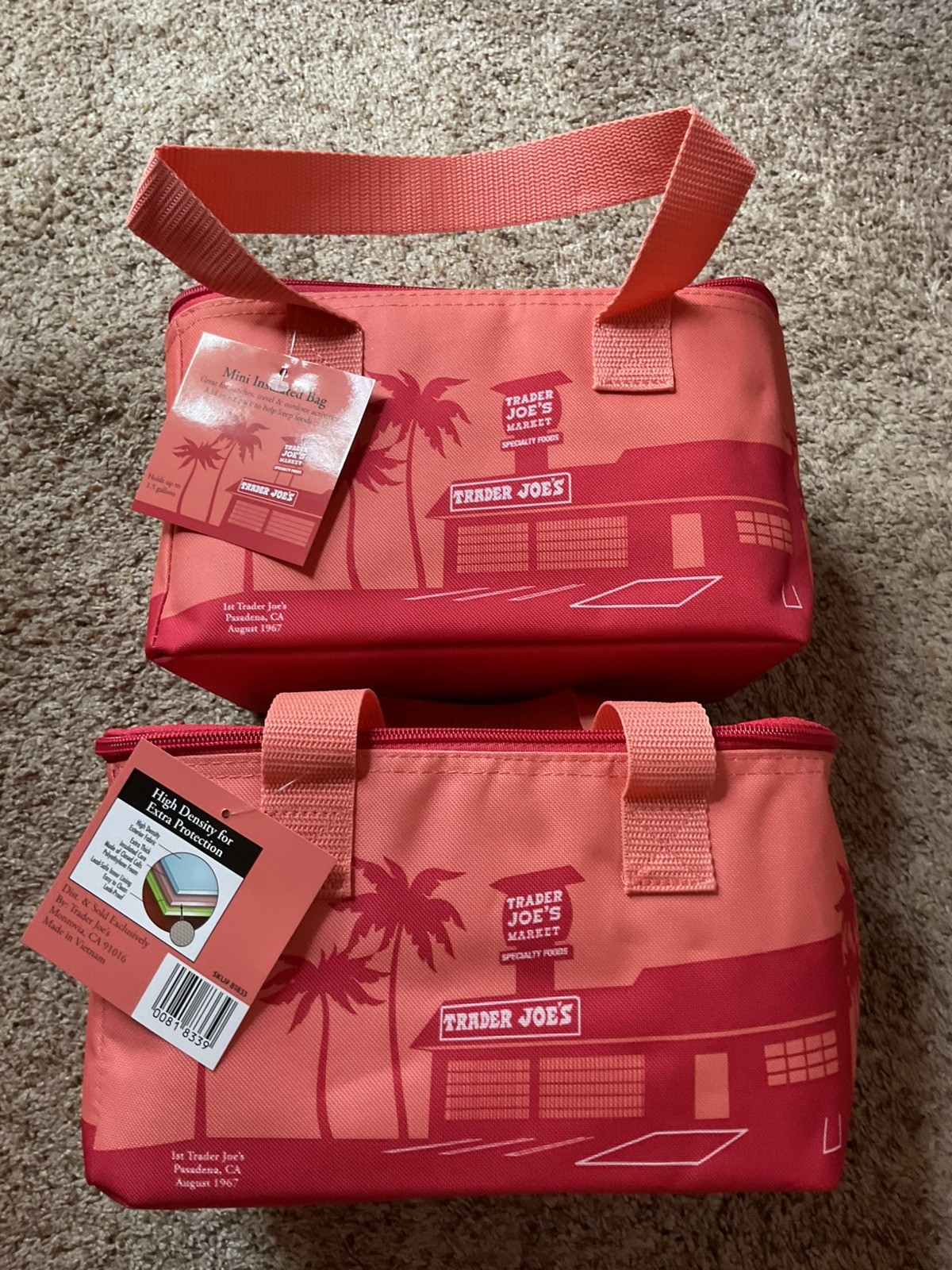 Trader Joe’s MINI Insulated Tote Bag 1.5Gal Summer Beach Set🏝️🏖️ 🌊