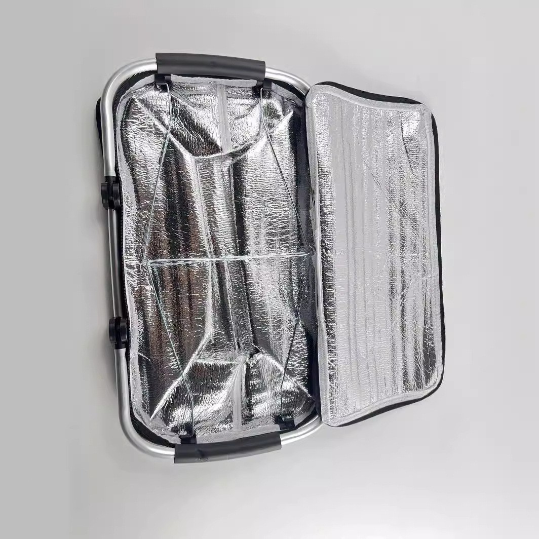 Insulation bag, large capacity, foldable, for outdoor use, camping, in cars, por
