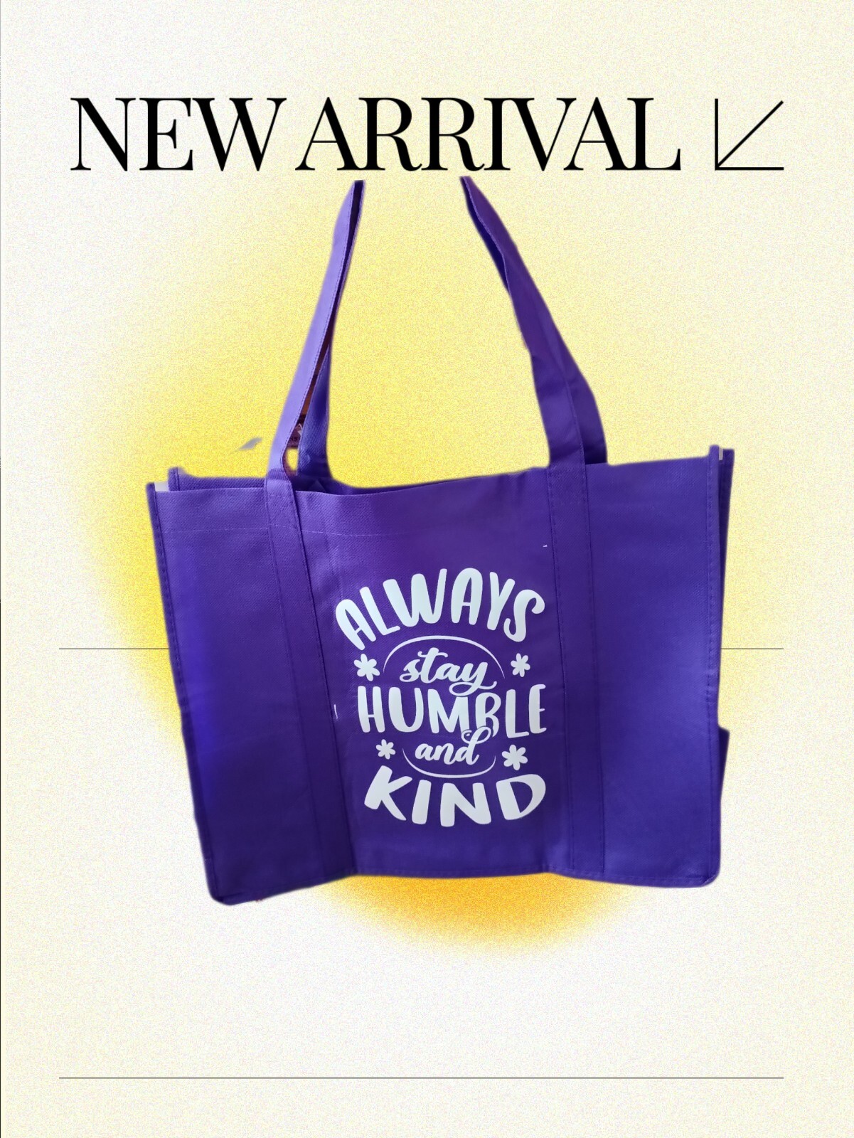 1pc Non-woven Reusable Grocery Shopping Bags, Large Foldable Tote Bags