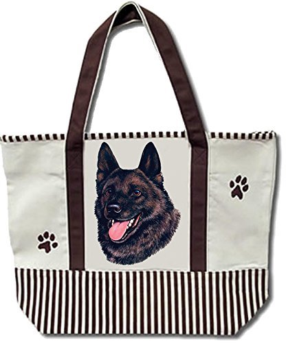 Schipperke Pet Heavy Duty Canvas Shopping Tote