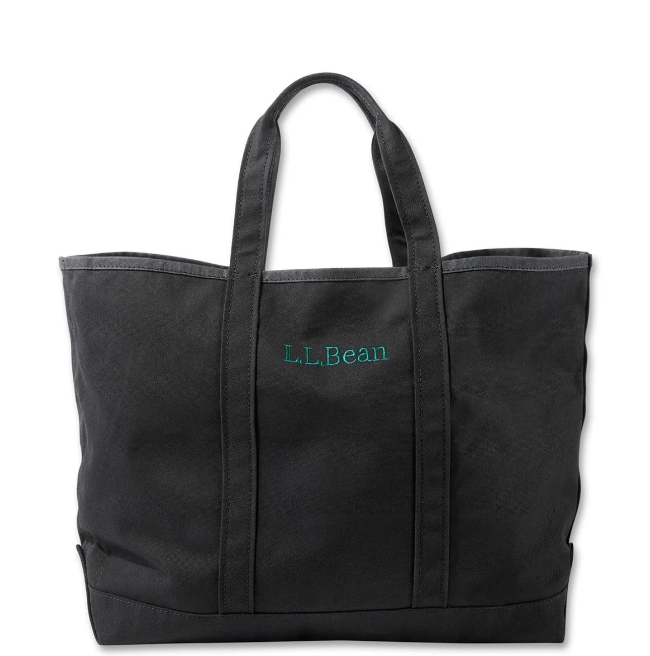 L.L.Bean Grocery Tote Bag Large Size Color Black logo Green