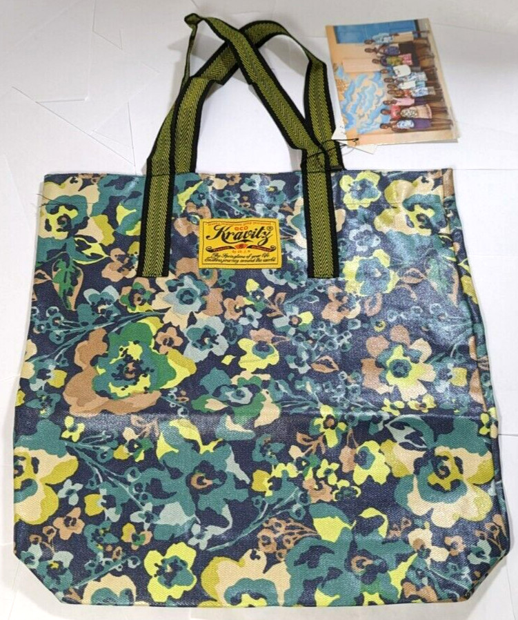 Kravitz Krabag Cotton Eco Tote Shopping Shoulder Hand Bag 14x14in Japan KB1-251