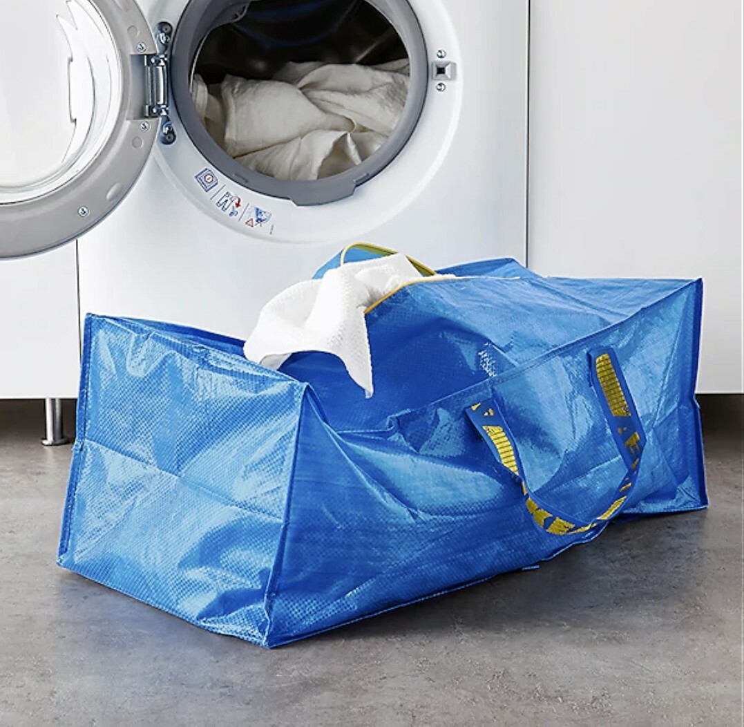 x4 IKEA ORIGINAL FRAKTA CARRIER LAUNDRY / SHOPPING BAG XL @76L @20gallon