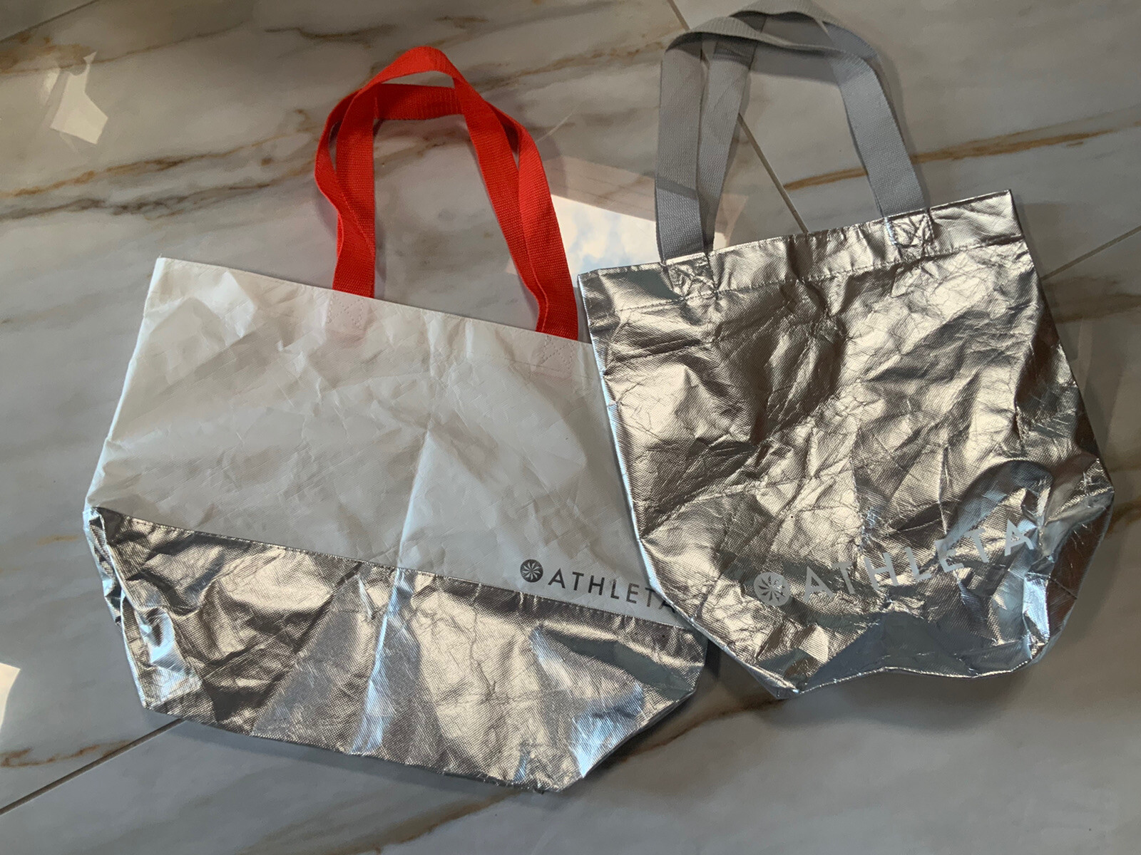 Lot of 2 Athleta Shopping Bags