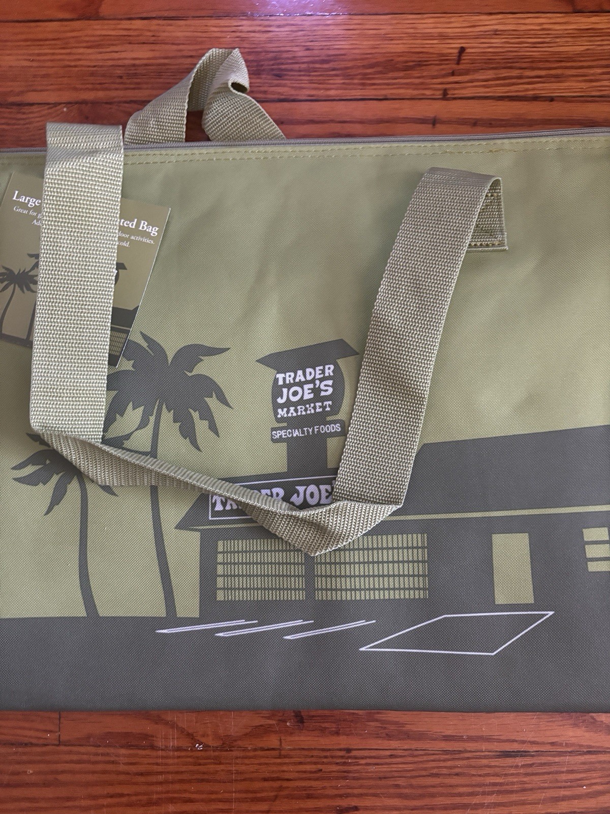 Trader Joe’s Olive Green Insulated Large Cooler Reusable Bag