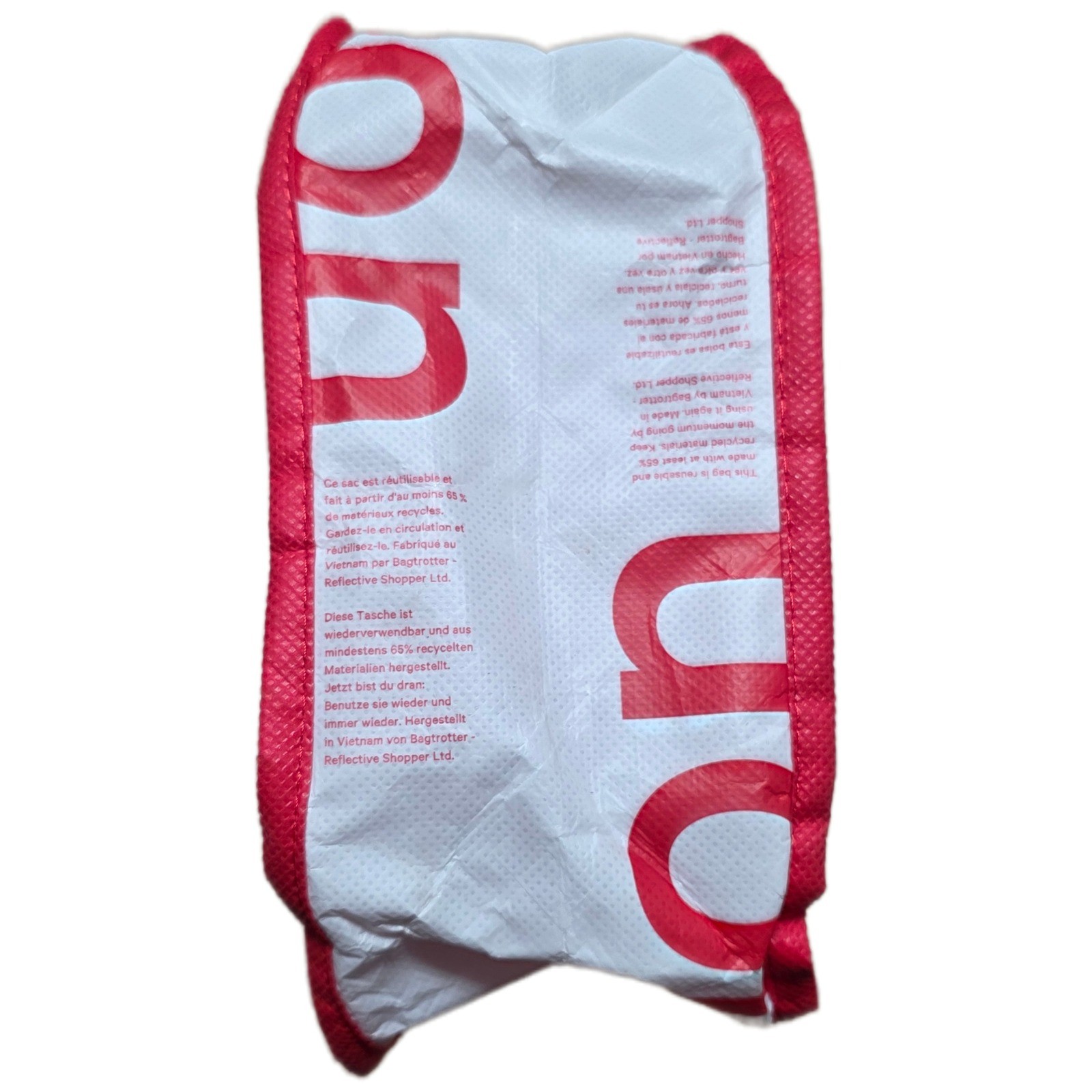 Lululemon Reusable Shopping Tote Bags Set of 4 Red Black Eco Friendly