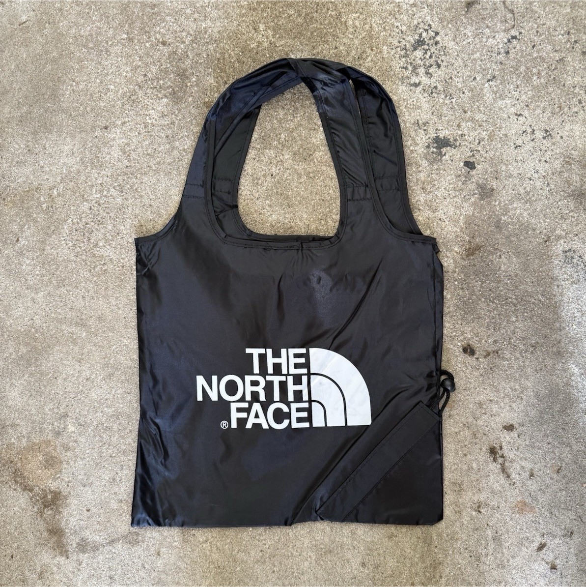 The North Face Black Nylon Reusable Shopping Tote Bag Lightweight Packable
