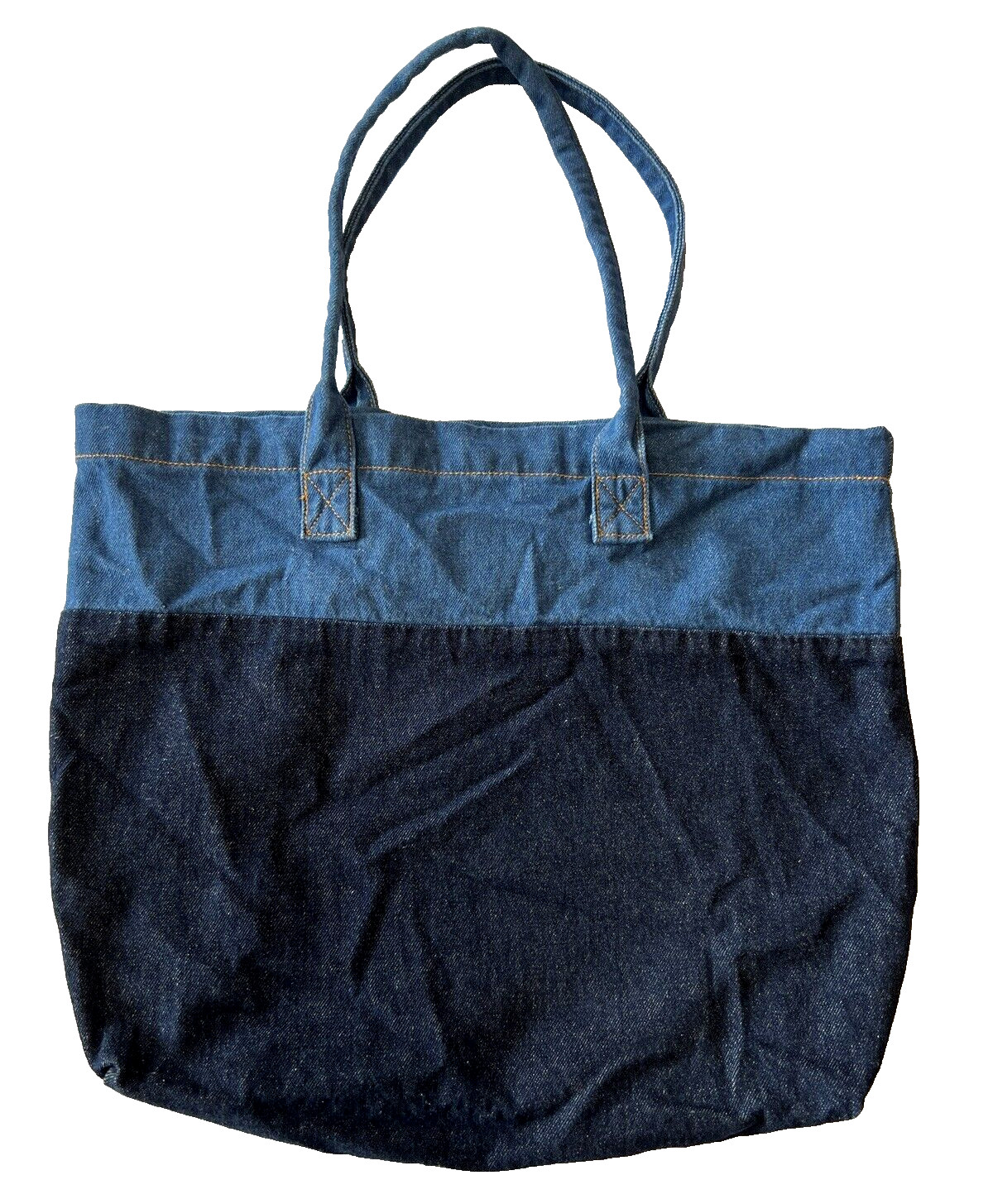 IKEA MAVINN Denim Bag Blue 13½ x 13¾” New 405.520.37