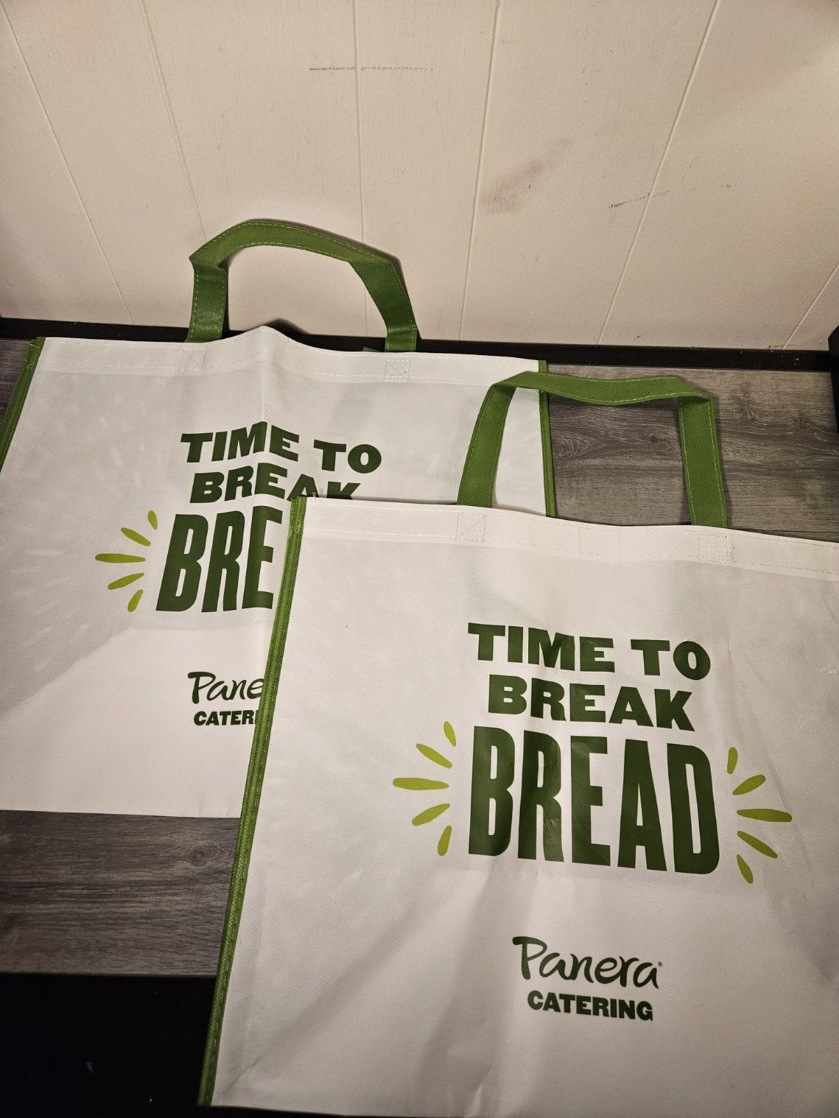 Panera Bread Catering Tote Bag XLarge Reusable 21x12x18 Set of 2