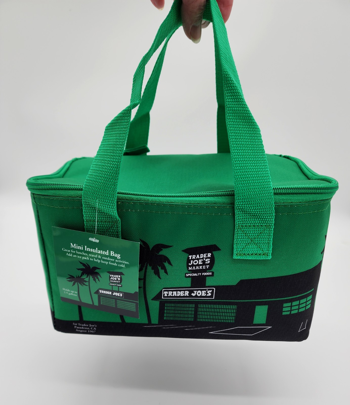 Trader Joe’s Mini Bundle NEW: Lavender Canvas Mini Tote & Emerald Insulated Bag