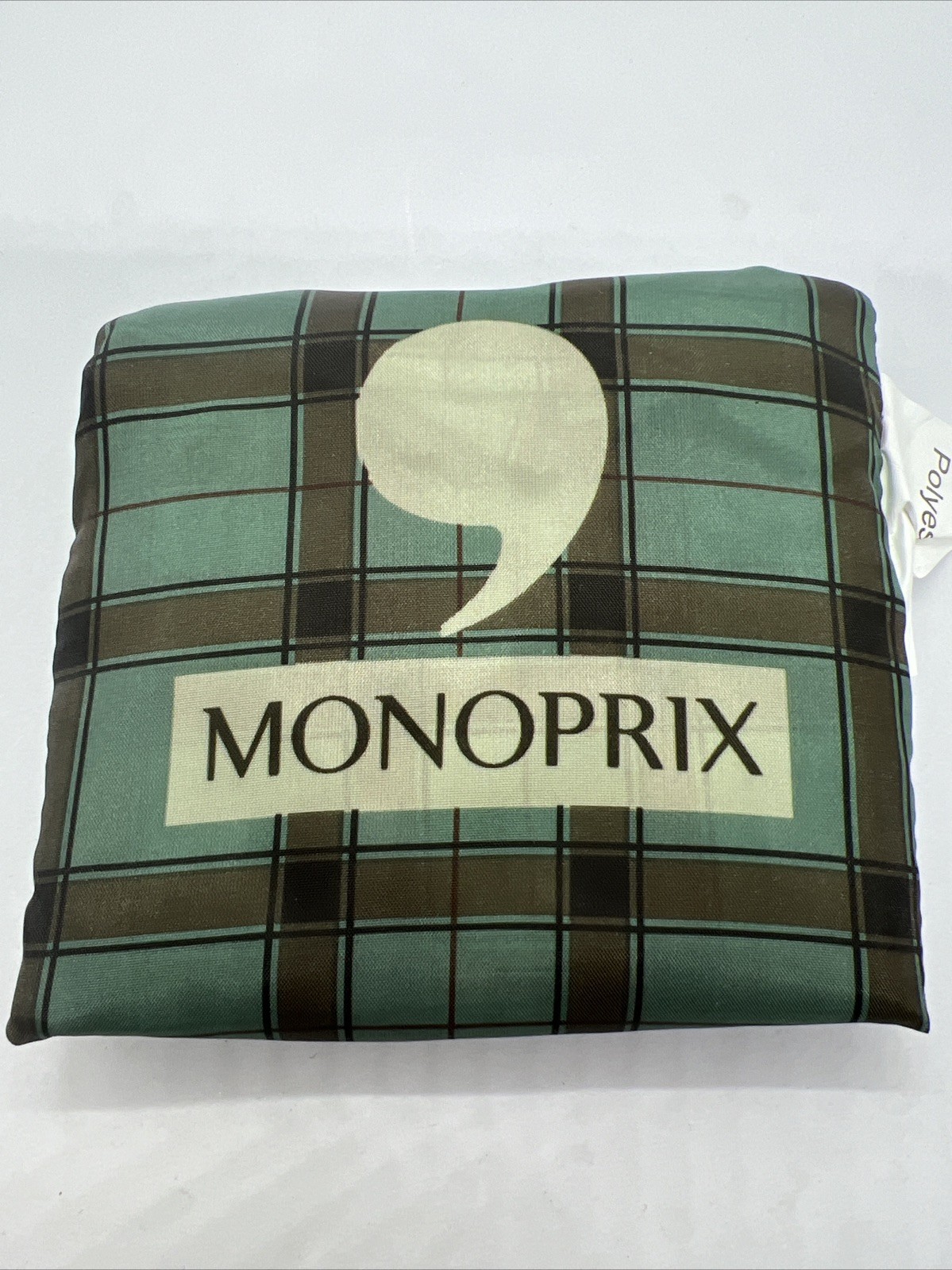 monoprix grocery shopping tote bag reusable france supermarket paris Foldable