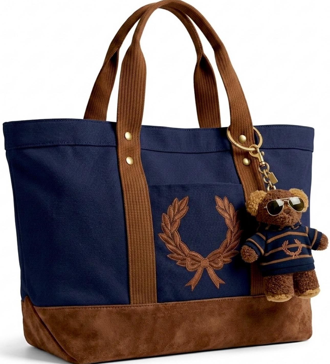 4pcs Set Canvas Tote Bag+Meduim Cotton Hoodie +hoodie For Bag Charm +Necklace