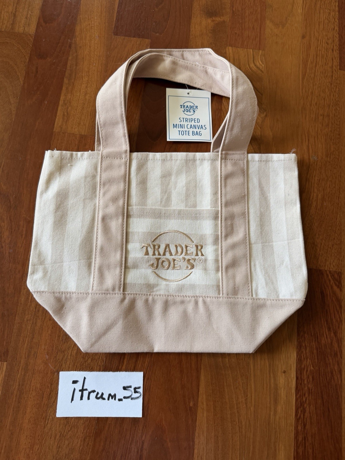 (Lot of 4 bags) Trader Joe’s Limited Striped Mini Canvas Tote Bags (In-Hand)