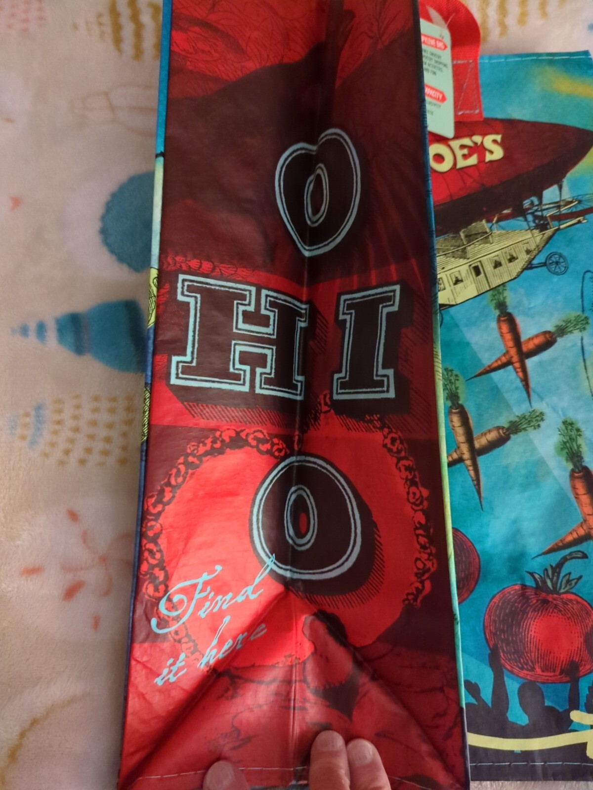 1 Trader Joe’s OHIO (BUCKEYE STATE) BAG Reusable Shopping Grocery ECO Bag,NWT