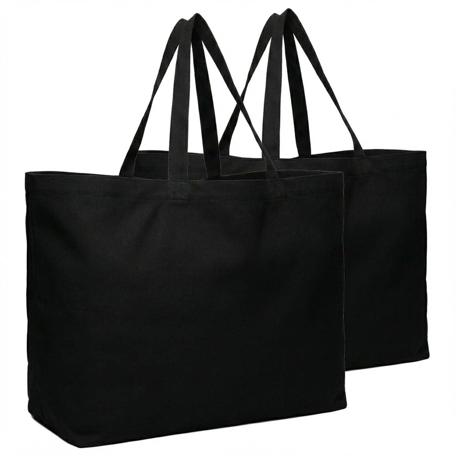BasicList Extra Large Canvas Tote Bag – Big Reusable Grocery Shopping Heavy D…