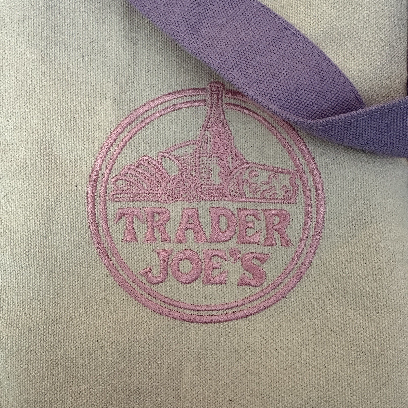 Trader Joe’s Large Lavender Tote Bag 💜 Brand New With Tags!