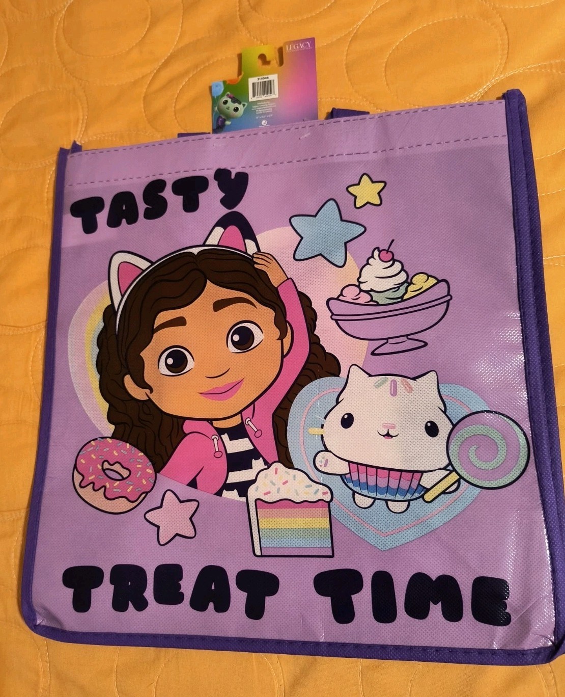Gabby’s Dollhouse Purple Gift/Shopping Bag/Tote with Handle 🆕🆓 Shipping!