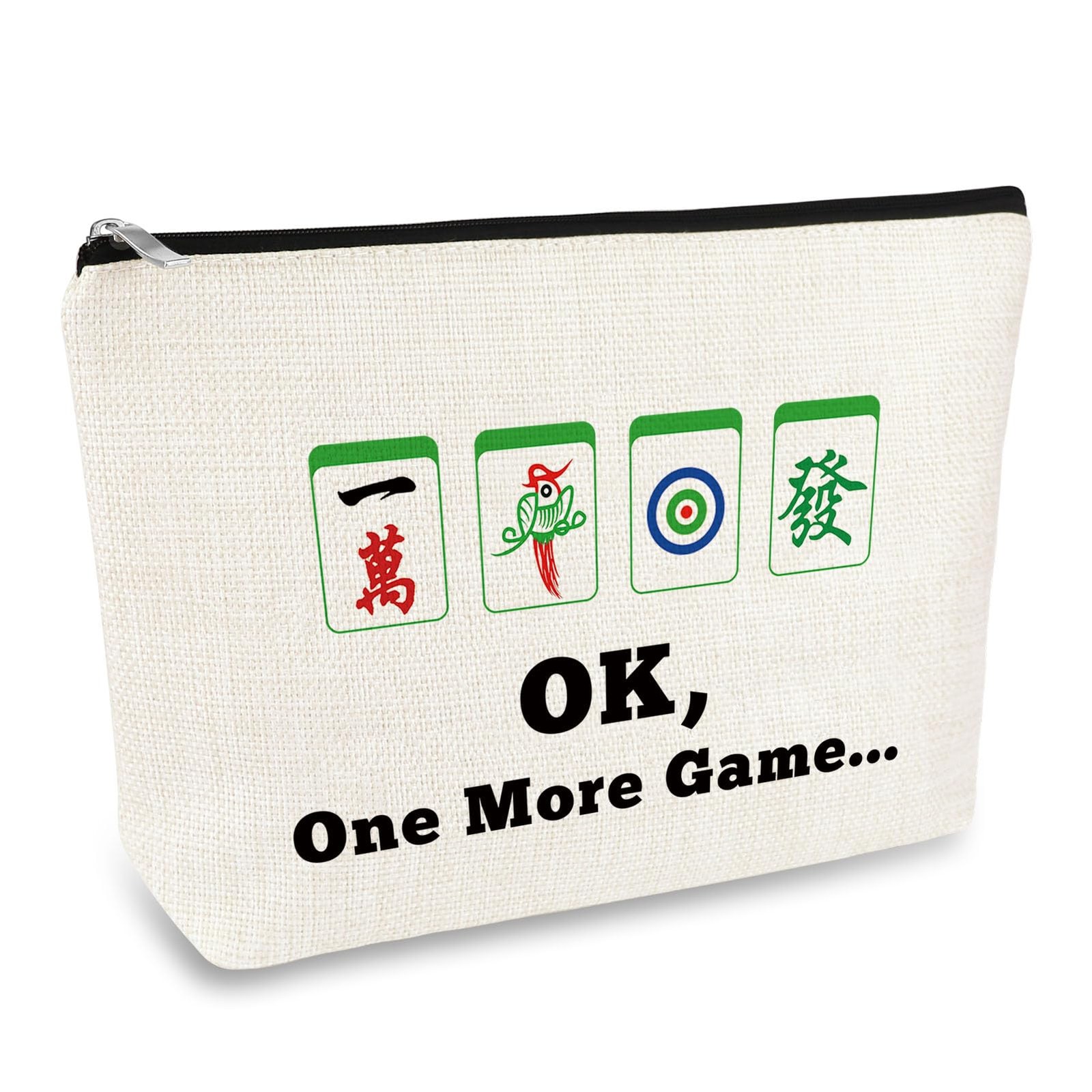 Mahjong Lover Gift Makeup Bag Game Present for s, 1206_NO1