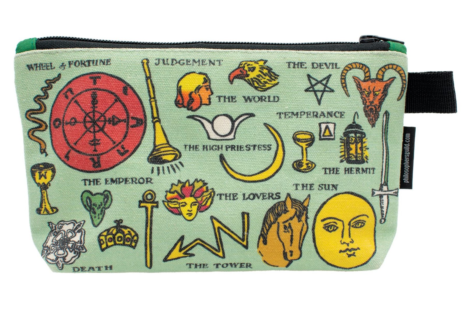 The Unemployed Philosophers Guild Tarot Bag – 9″ Canvas Seafoam Green