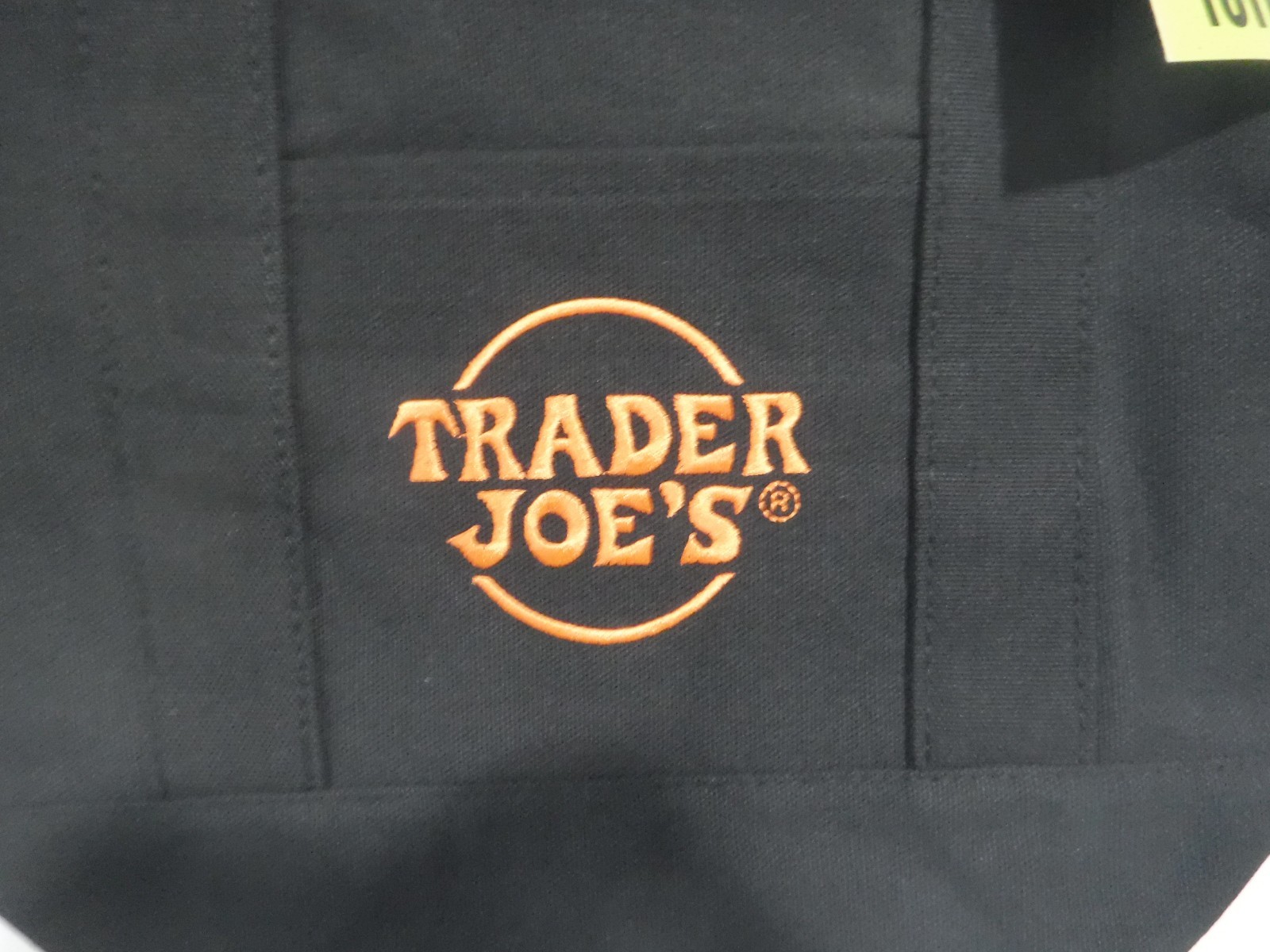 Trader Joe’s Mini Halloween Canvas Tote Bag Limited Edition Black trick treat