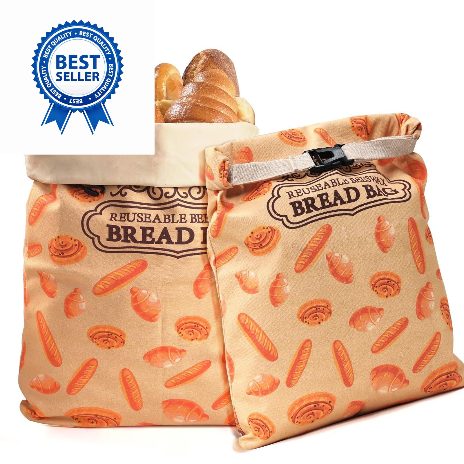 1 Pack Beeswax Bread Bags for Sourdough Homemade Bread, XL ‎X-Large, Yellow