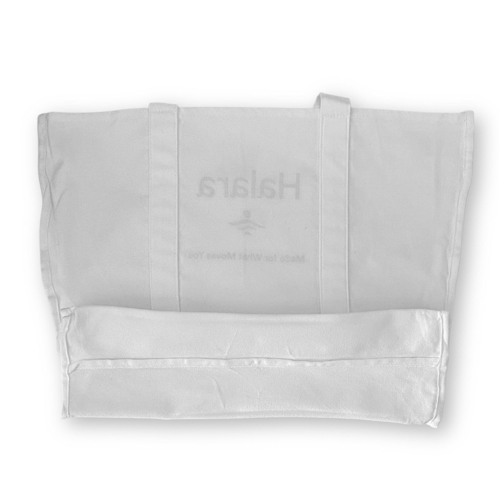 Halara Letter Print Casual White Canvas Tote Bag Made For What Moves You