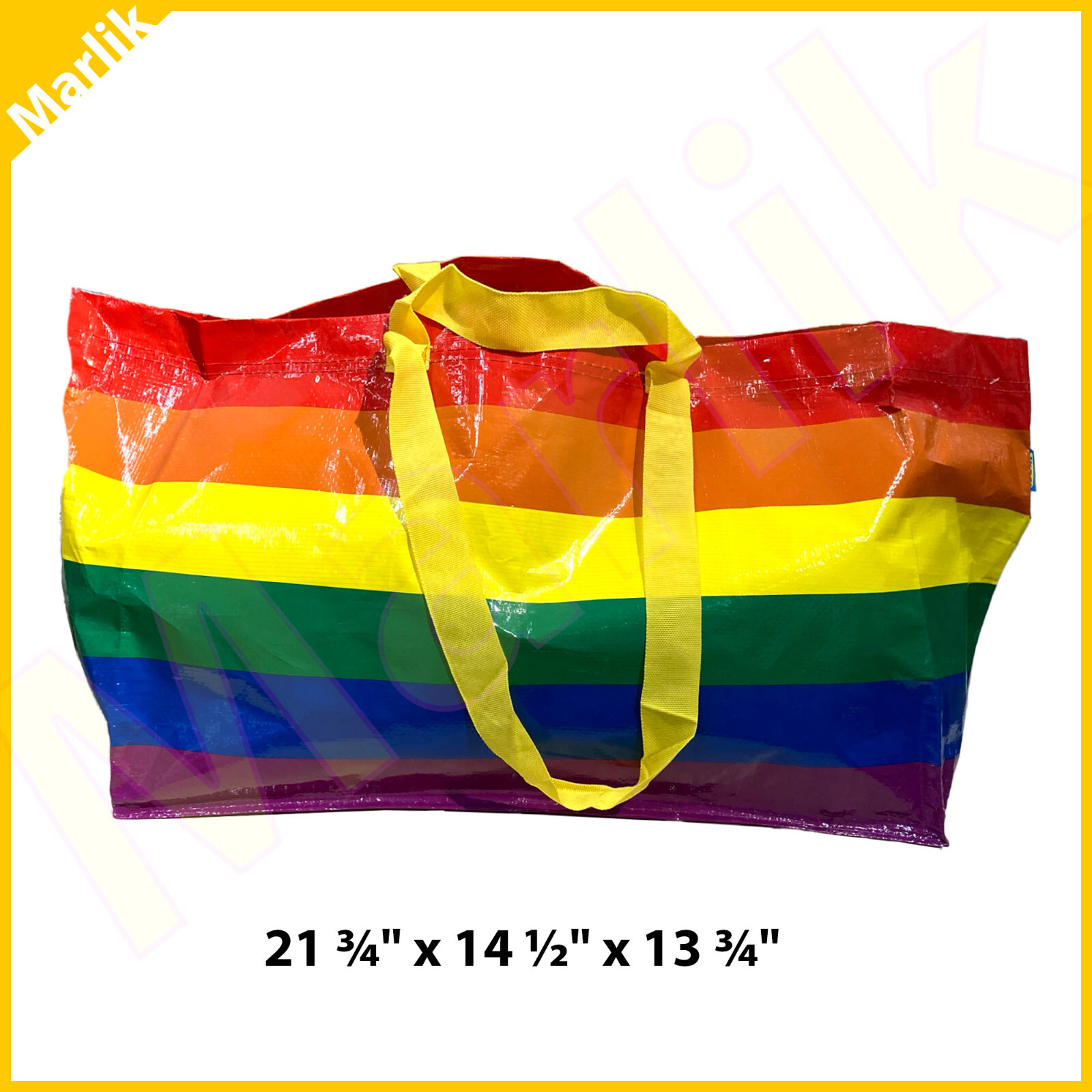 IKEA STORSTOMMA MultiColor Pride Large Shopping Laundry Bag, New