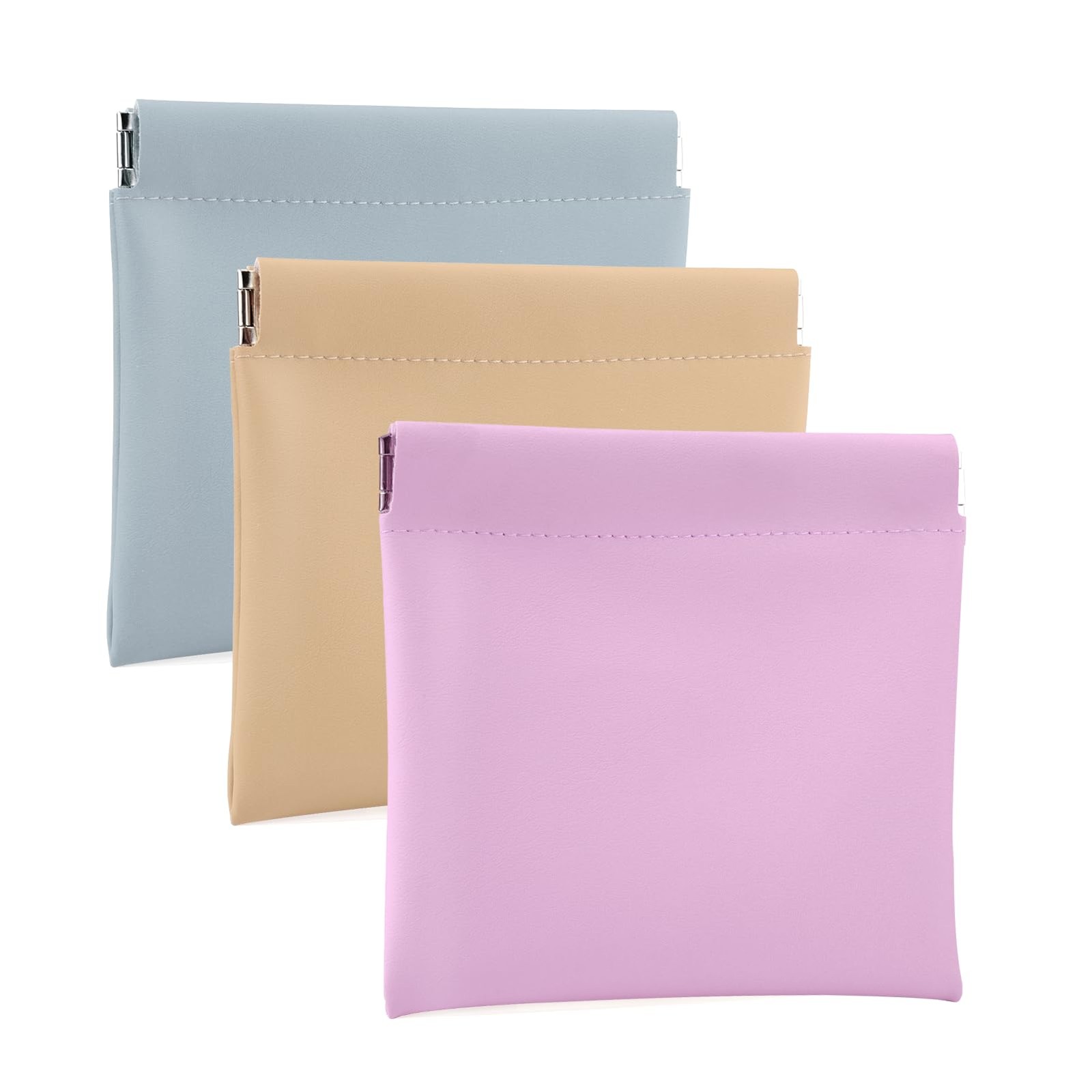BUSOHA 3 PCS Small Makeup Bag for Purse, Mini Portable Cosmetic Bags 3