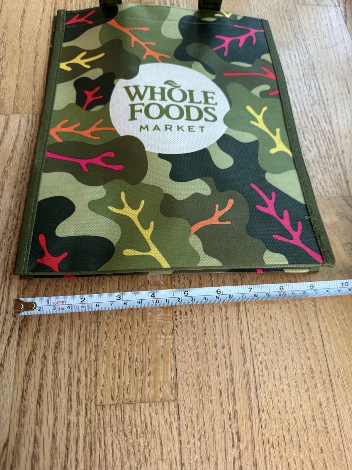 Whole Foods Market Small Green Rainbow Chard Reusable Bag NEW Lunch Gift Bag