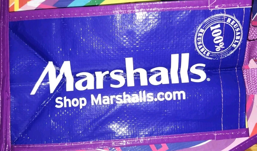 Reusable Shopping Gift Bags Rainbow Love Heart 6 Bags Marshalls