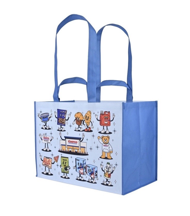 Costco KeepCool Character Reusable Tote Bags 4-Pack Large Shopping Bags New