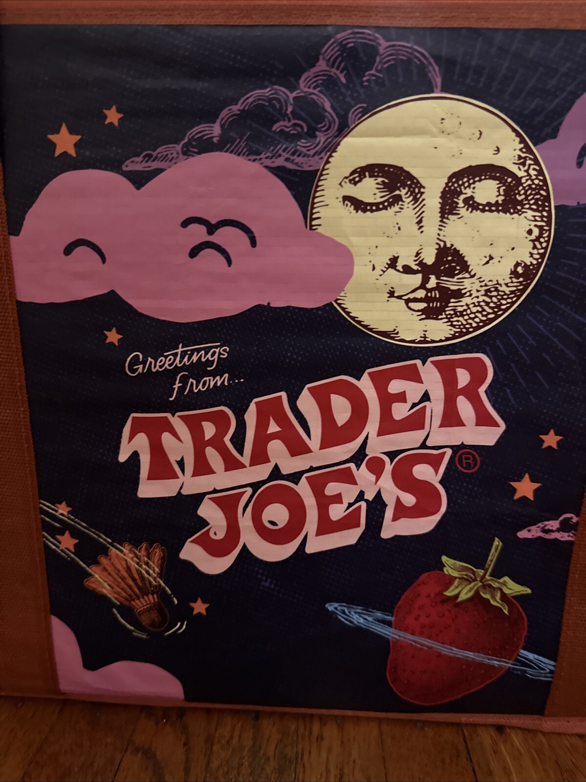 Trader Joe’s Stand-Up Collapsible Grocery Tote Bag Limited 6 Gal Limited Edition