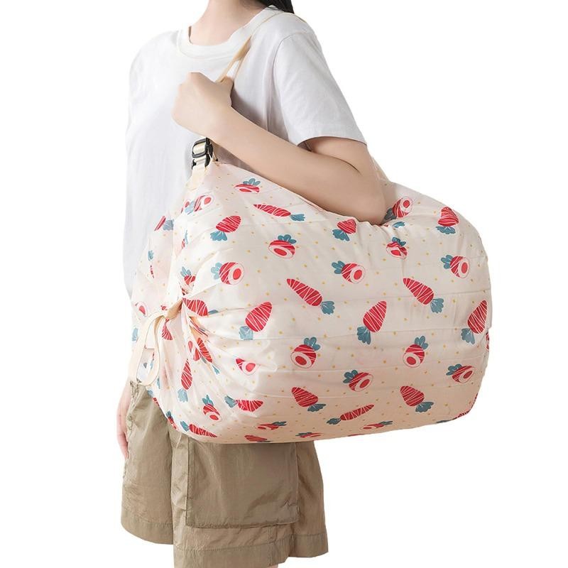 Large Foldable Shopping Bag Reusable Eco Bag Grocery Package Beach Toy Storage B