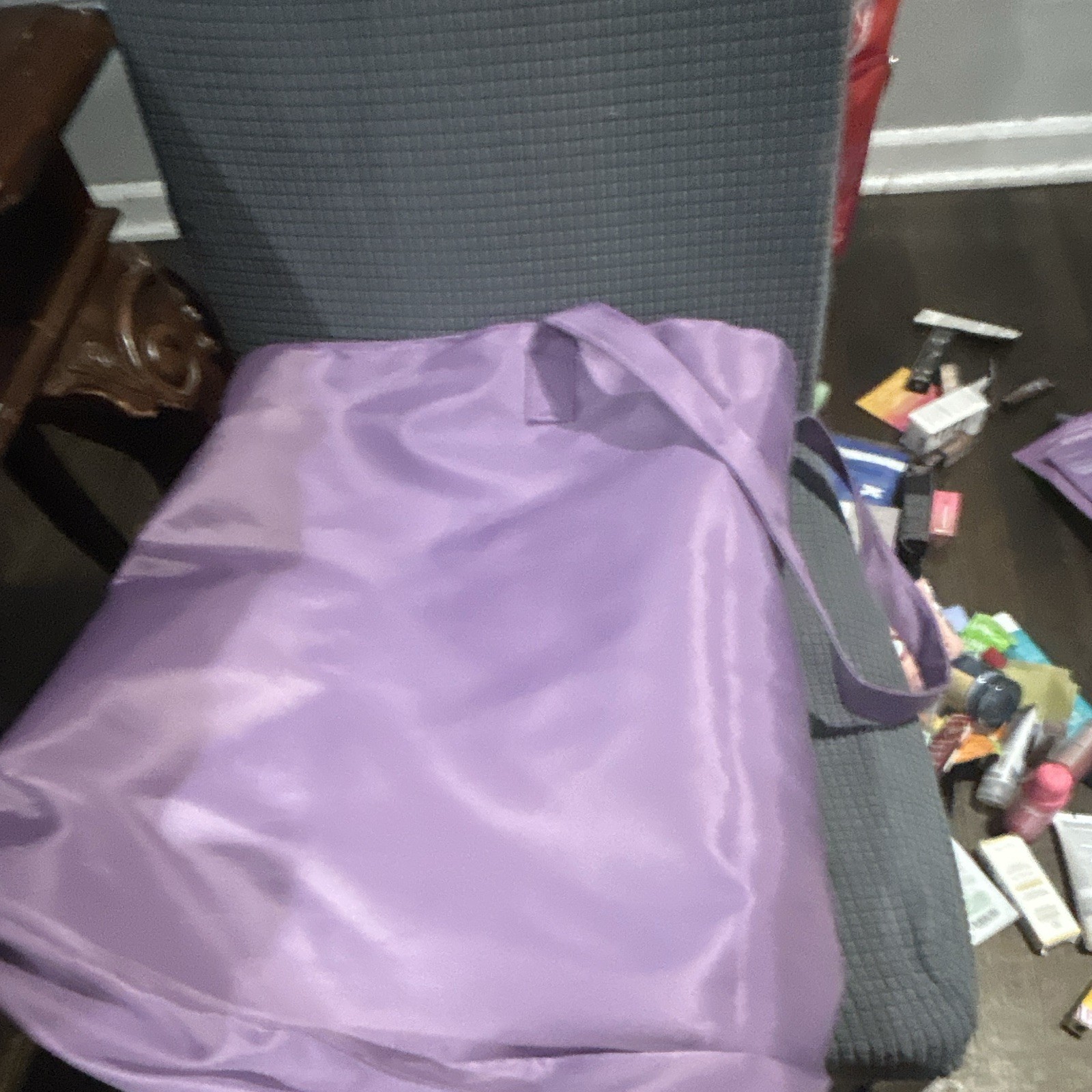 Ulta beauty world 2026 buJoico Purple Bag Text Print 15x8x8 “Hope Your Day…”