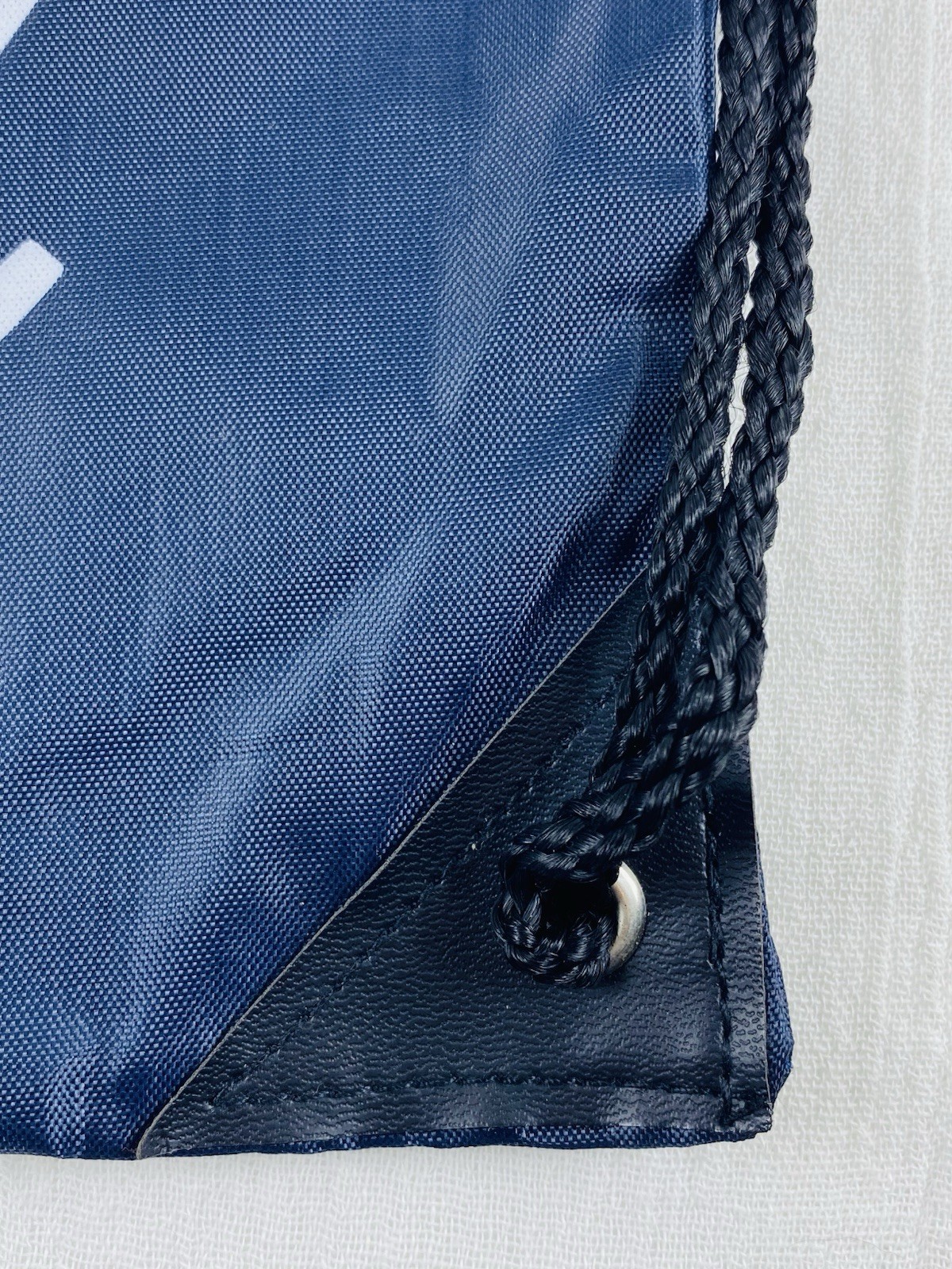 Ford Motor Co Promo Advertising Drawstring Bag Backpack w/ Pocket 13″x17″ NAVY
