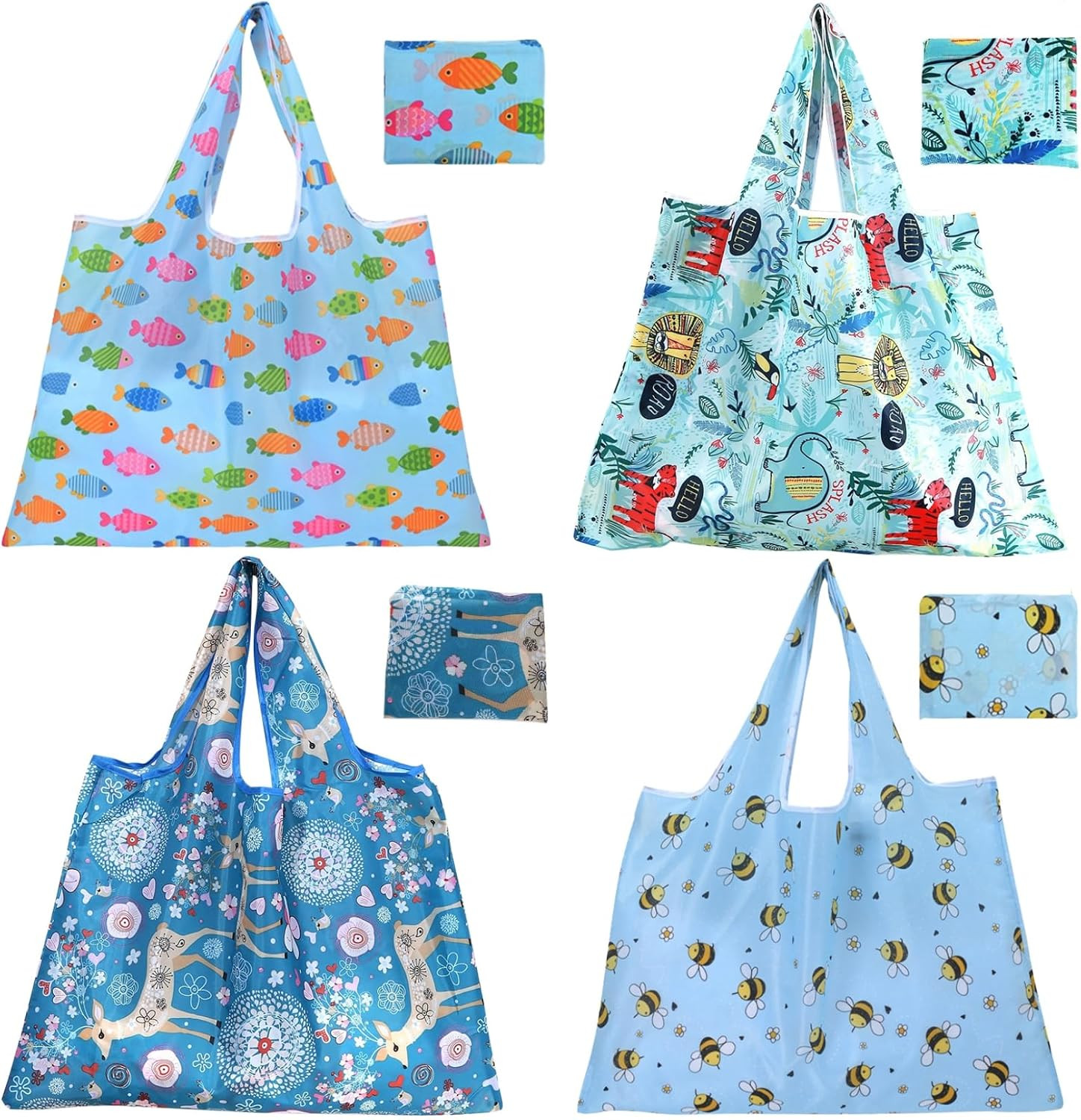 Extra Large 50Lbs Foldable Reusable Shopping Bags Kitchen Reusable