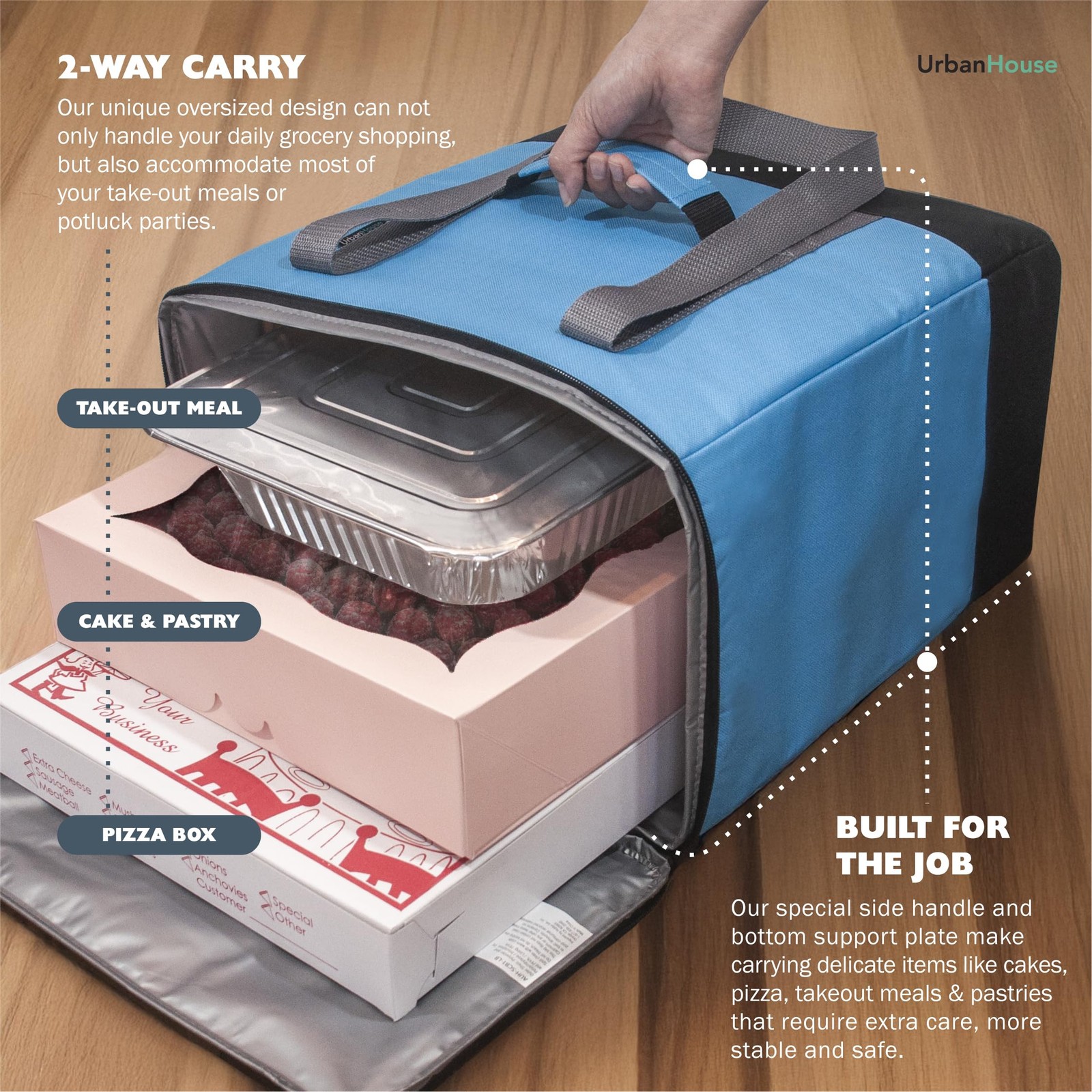 Extra Large Premium Reusable Insulated Cooler Bag with Heavy-Duty 4‑Layer Ins…